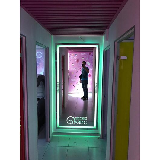 Гримерное зеркало с LED подсветкой RGB, изображение 4